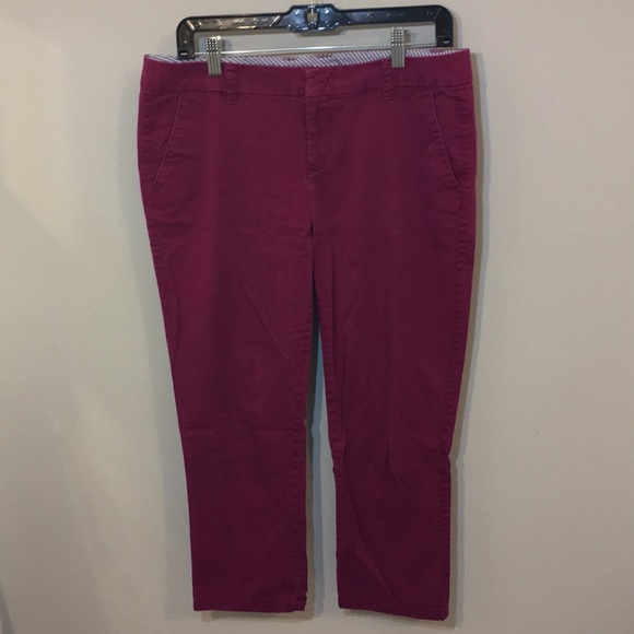 jcpenney Pants & Jumpsuits Jc Penny Size 8 Raspberry Capri Pants